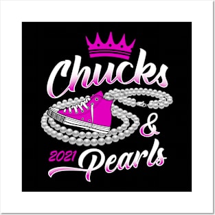 Chucks And Pearls 2021 Kamala Harris Posters and Art